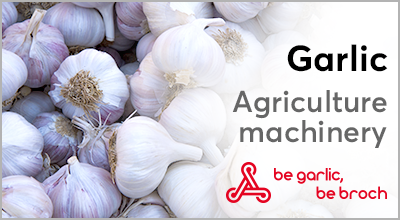 Garlic crop machinery.